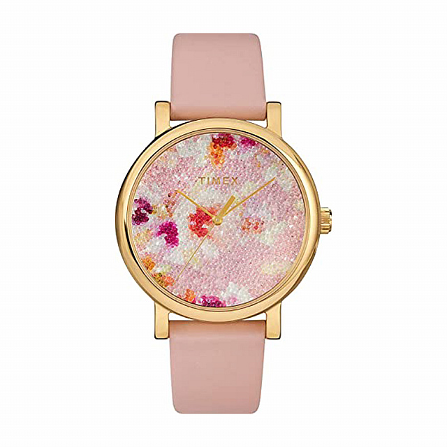 Crystal Bloom With Swarovski® Crystals 38mm Leather ...